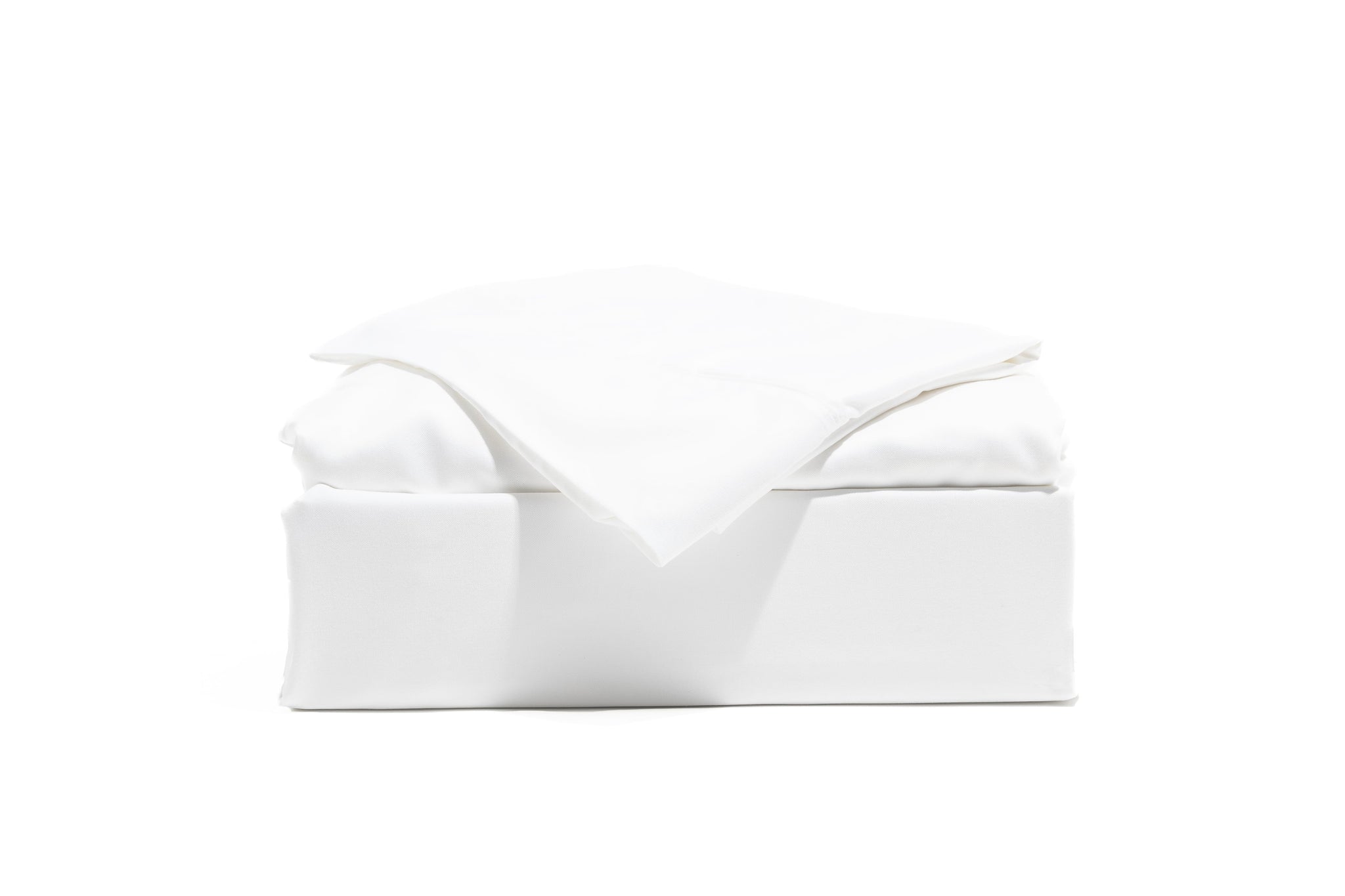 A Bamboo Bed Sheet Set in white.