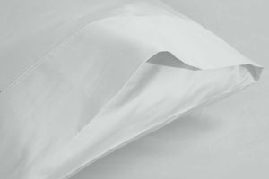A Snoozy Monk White Bamboo Pillow Case with Envelope enclosure