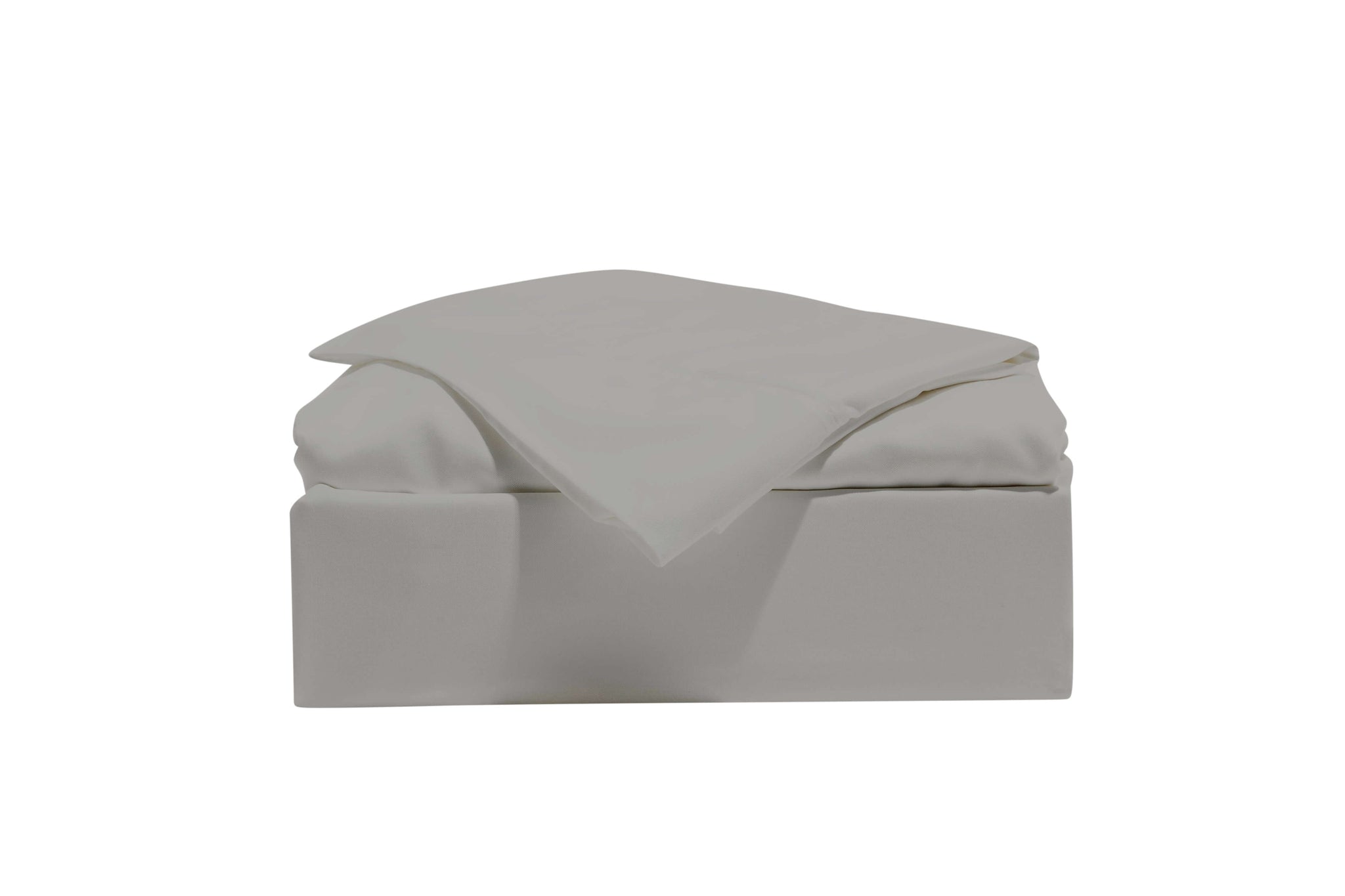 A grey Snoozy Monk Rayon Bamboo Sheet Set with box